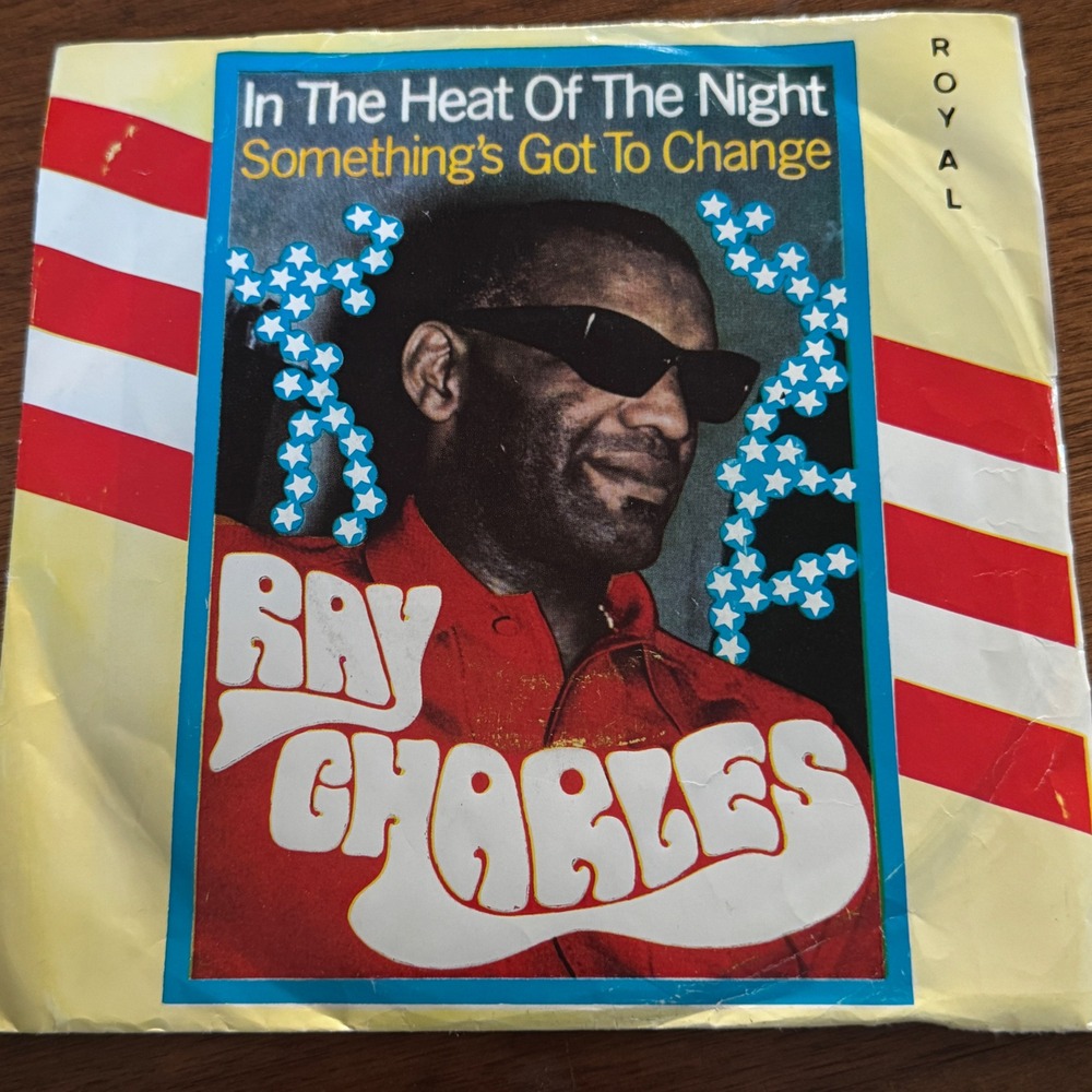Ray Charles In The Heat Of The Night Rare Iran Royal 7" Vinyl EP RT 465 Tehran